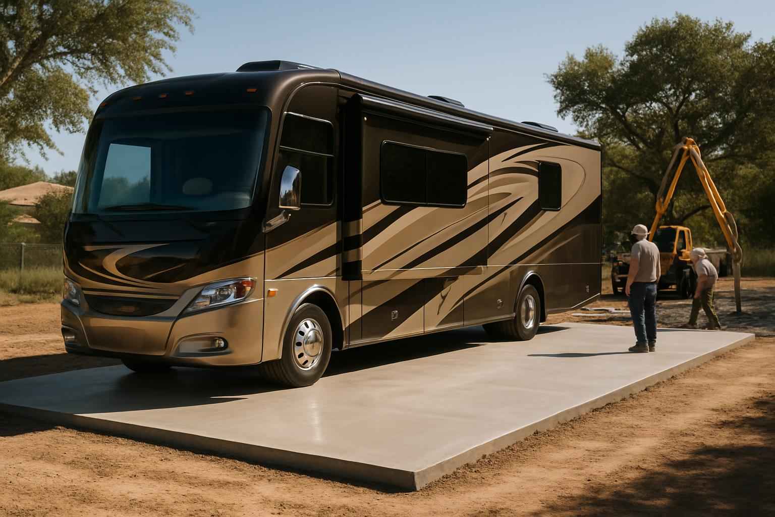 RV Storage Slab Contractor in Cottonwood Shores TX