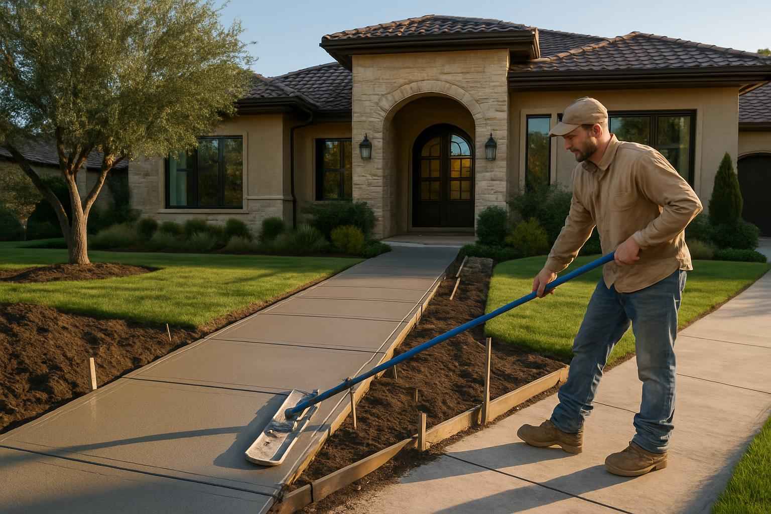 Sidewalk Flatwork Contractor in Cottonwood Shores TX