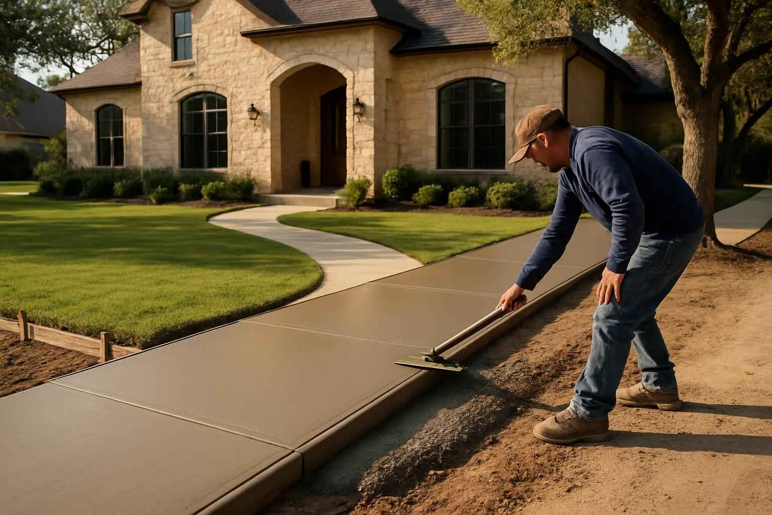 Sidewalk Flatwork Contractor in Pipe Creek TX