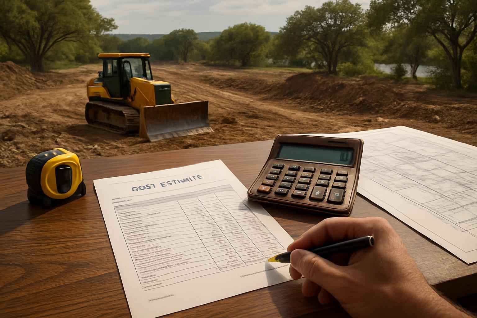 Site Prep Cost Estimate in Cottonwood Shores TX