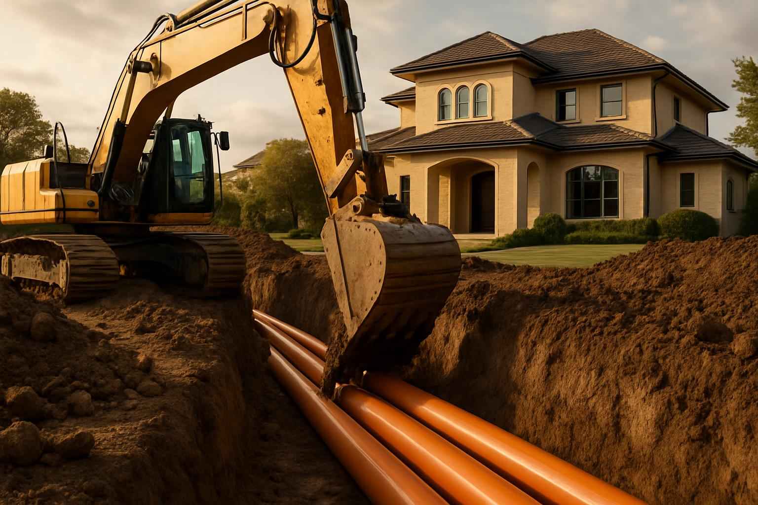 Site Utilities Trenching Service in Cottonwood Shores TX