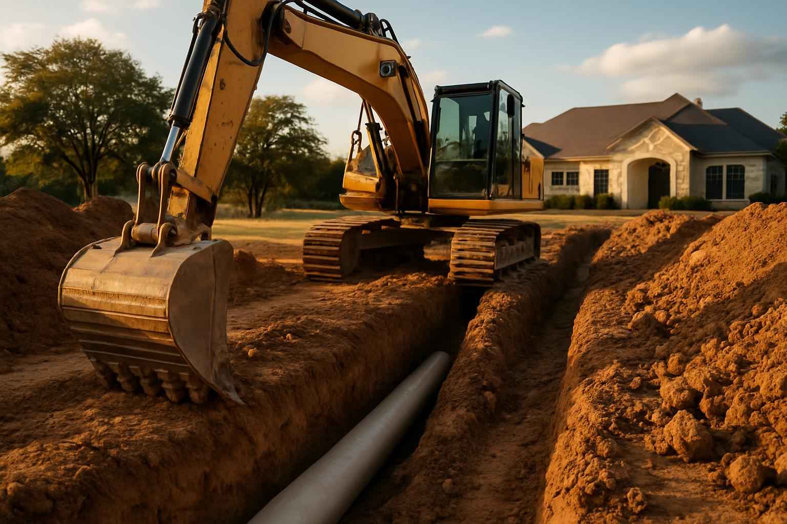 Site Utilities Trenching Service in Marble Falls TX