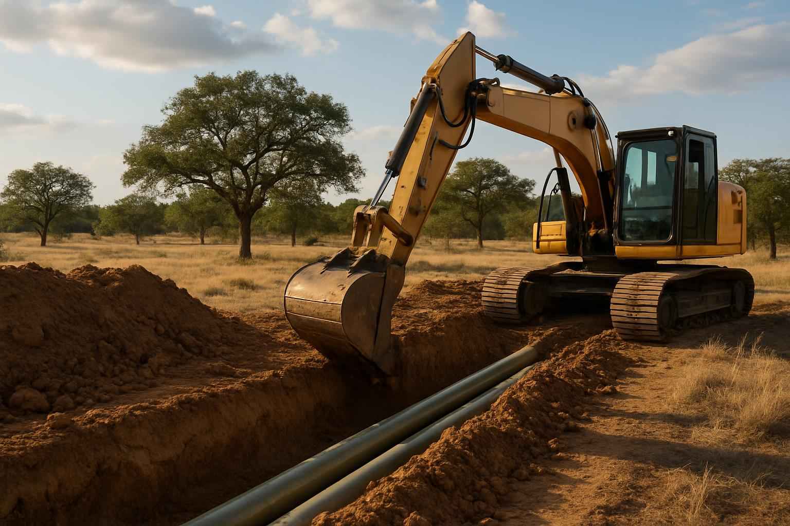 Site Utilities Trenching Service in Mason TX