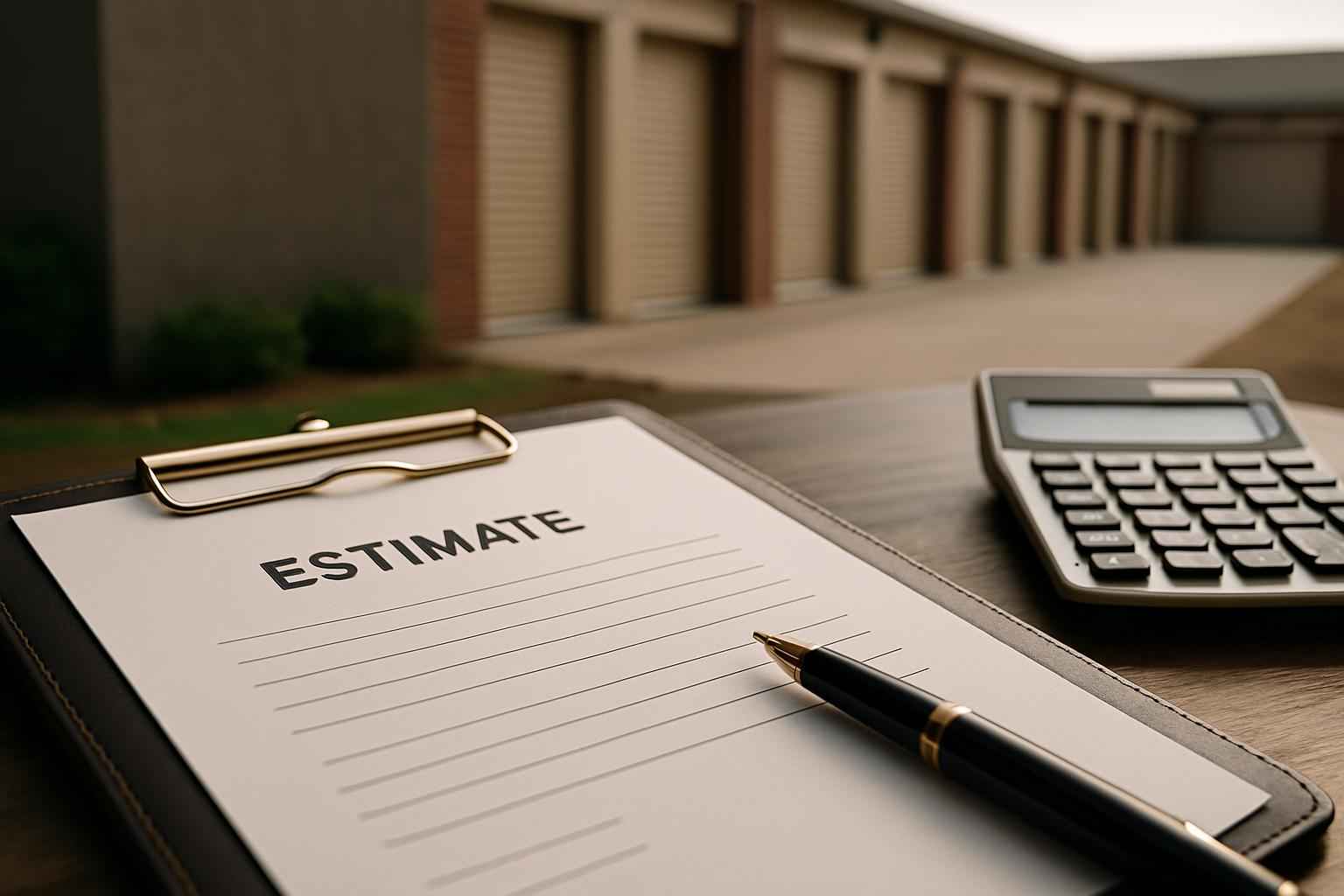 Storage Facility Cost Estimate in Pontotoc TX