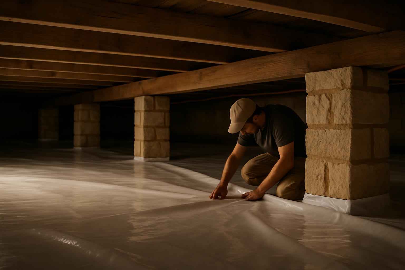 Vapor Barrier Installation in Mason TX