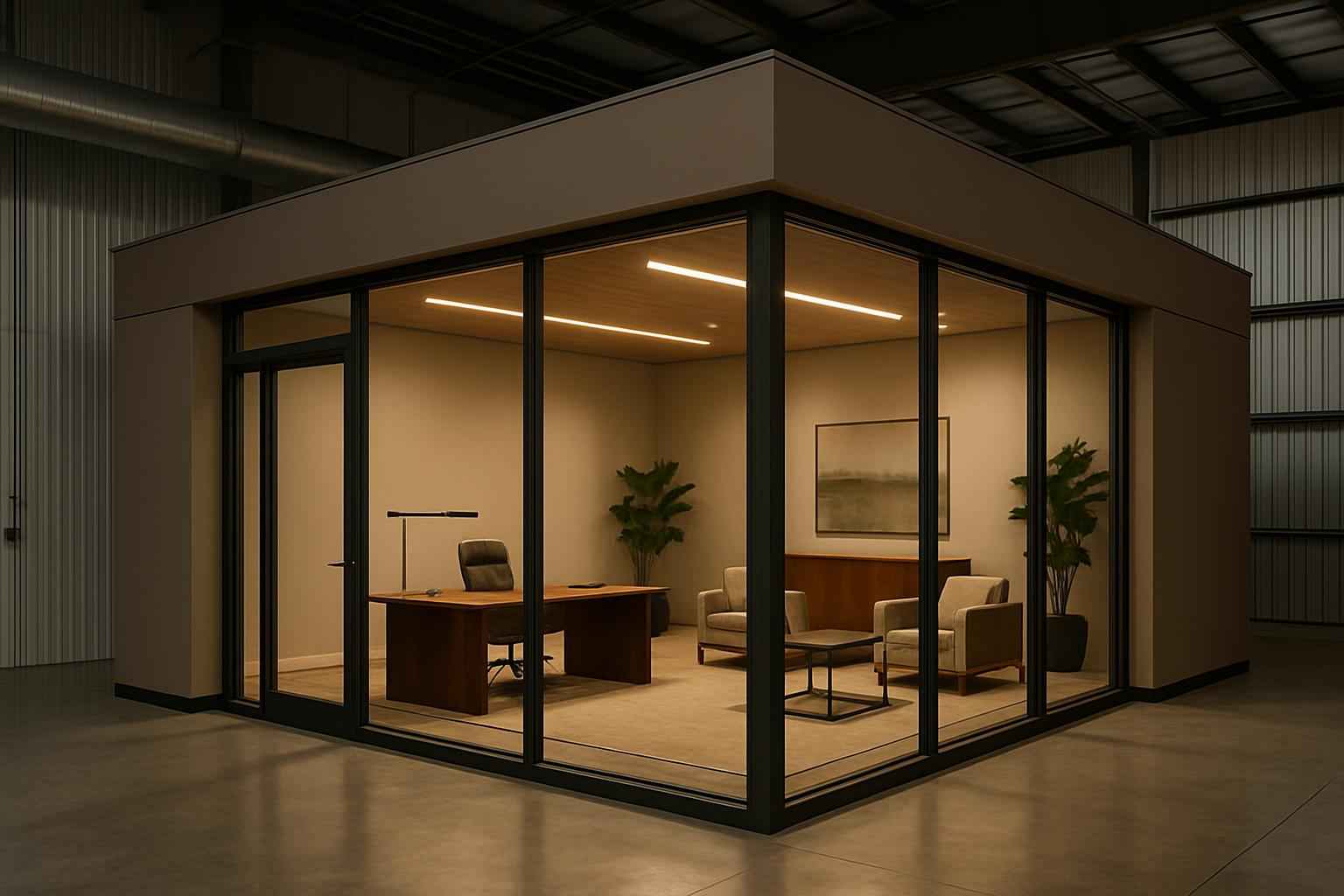 Warehouse Office Build Out in Cottonwood Shores TX