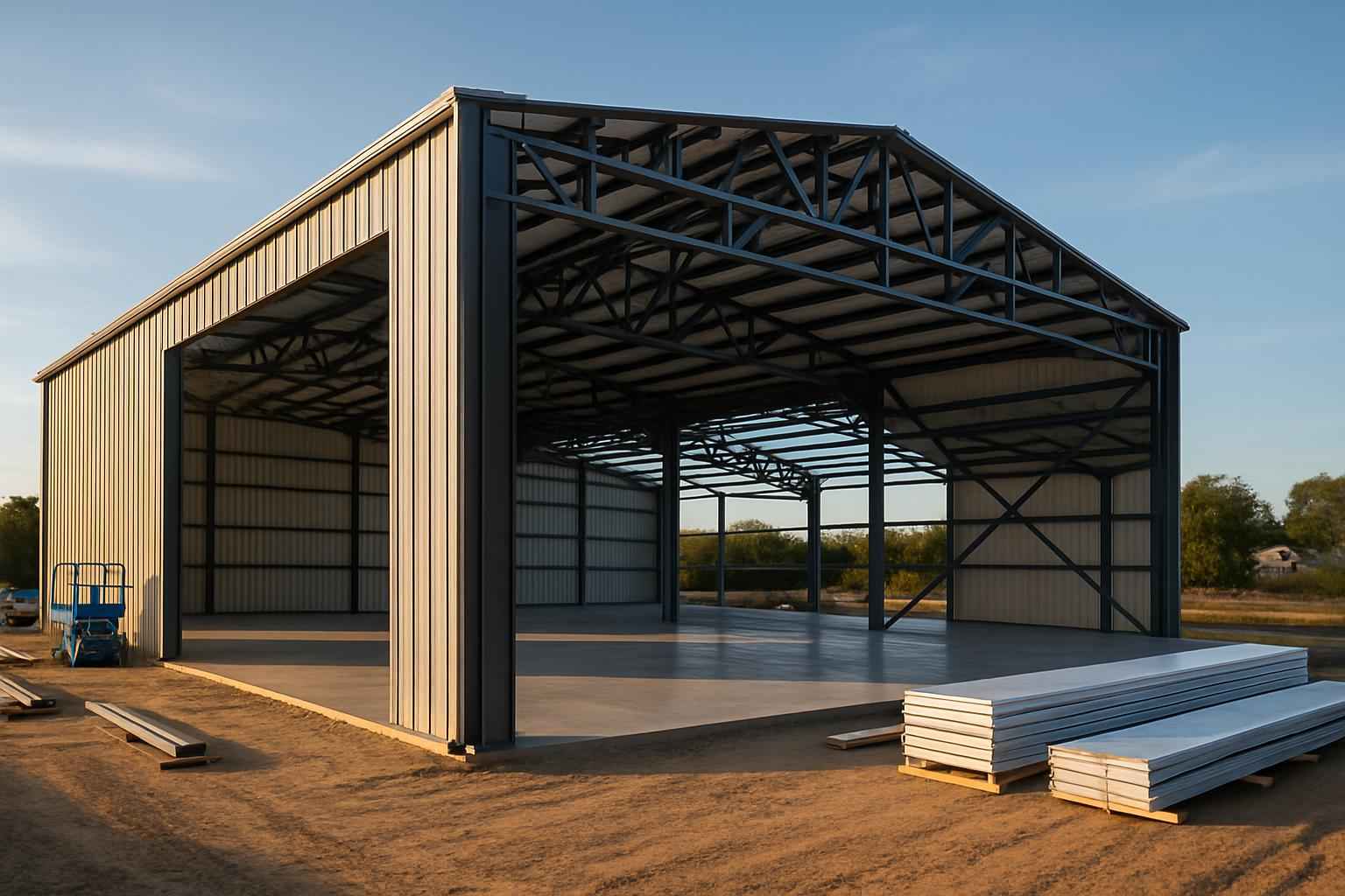 Warehouse Shell Construction in Cottonwood Shores TX