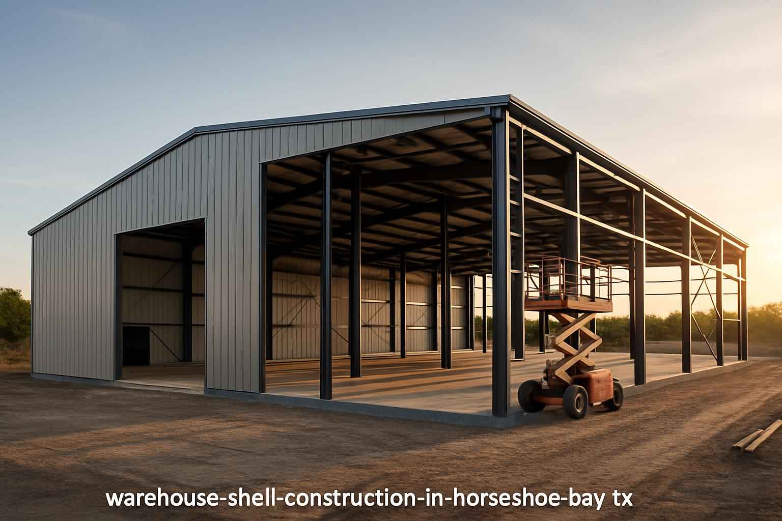 Warehouse Shell Construction in Horseshoe Bay TX