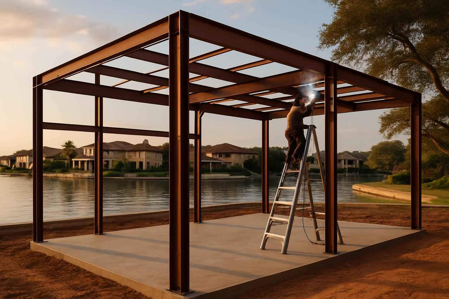 Weld Up Building Erection in Horseshoe Bay TX