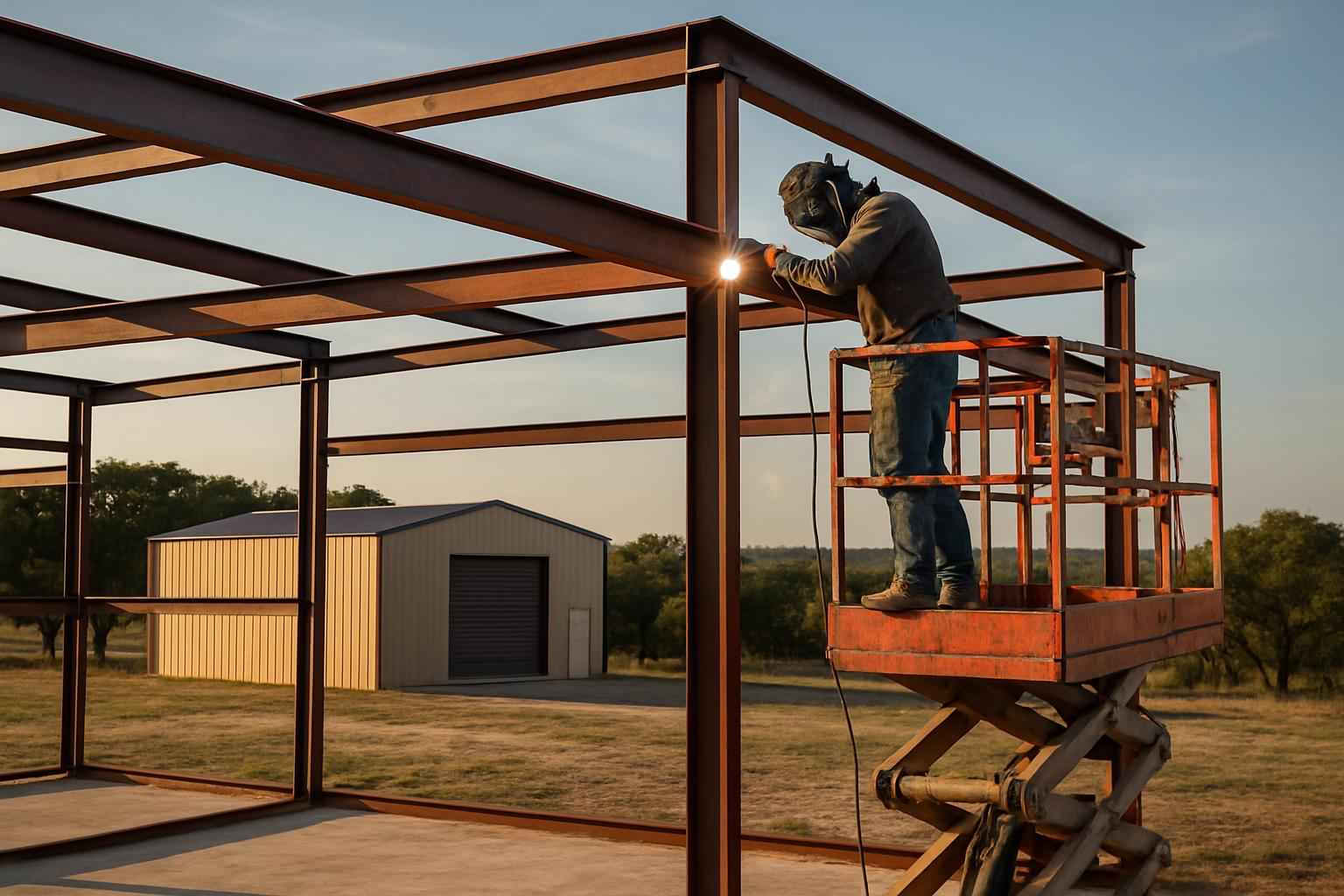 Weld Up Building Erection in Kingsland TX