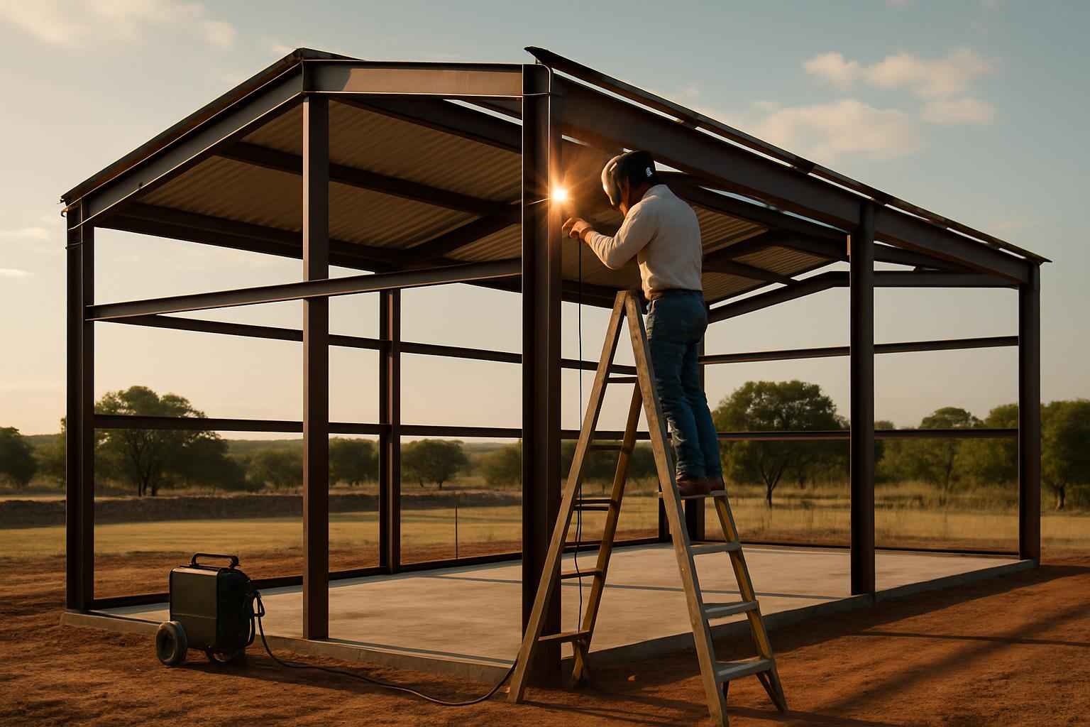 Weld Up Building Erection in Mason TX