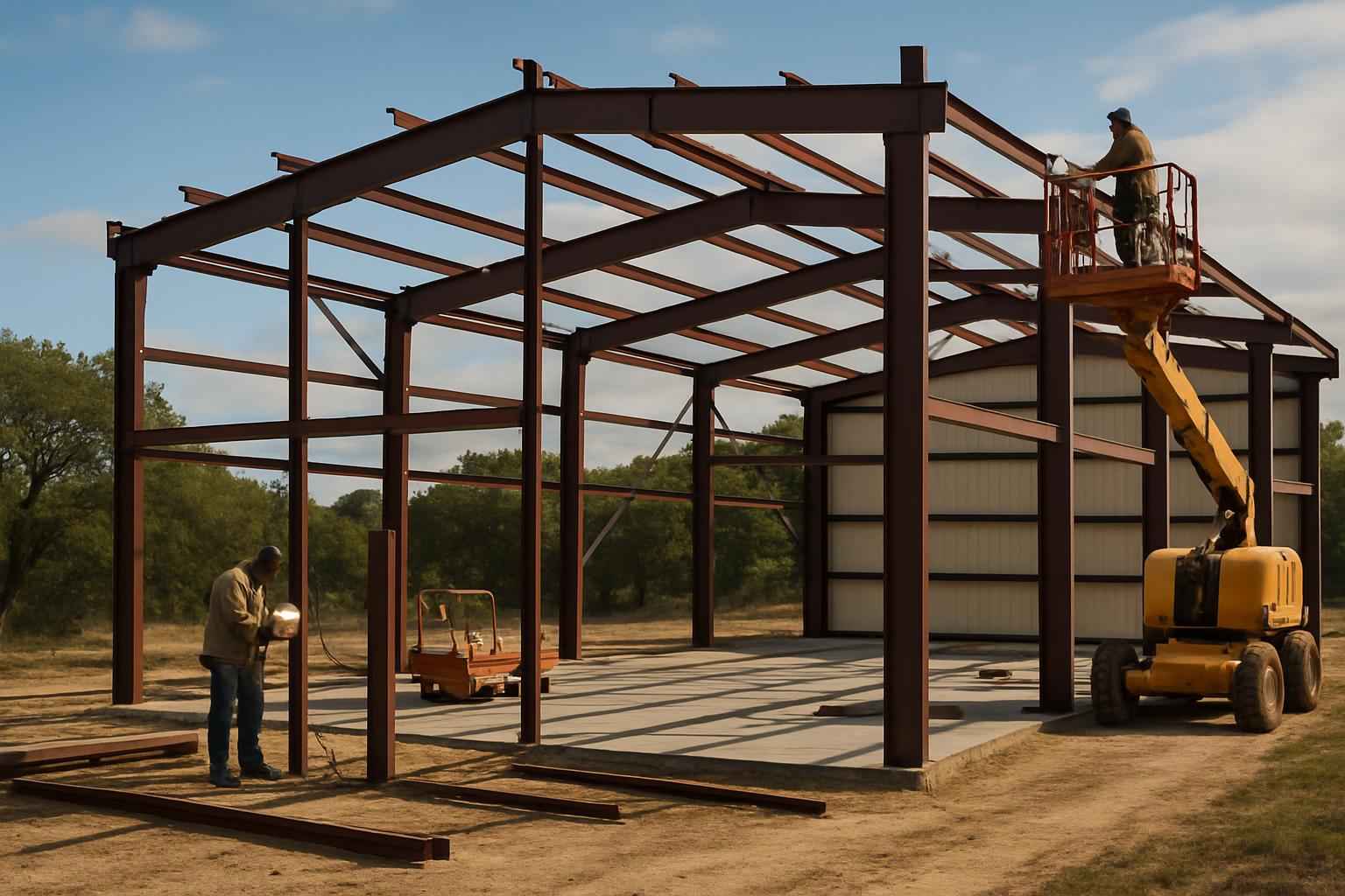 Weld Up Building Erection in Pipe Creek TX