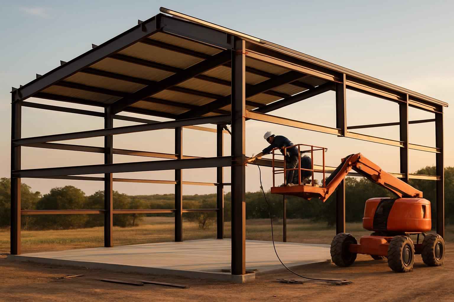 Weld Up Building Erection in Pontotoc TX