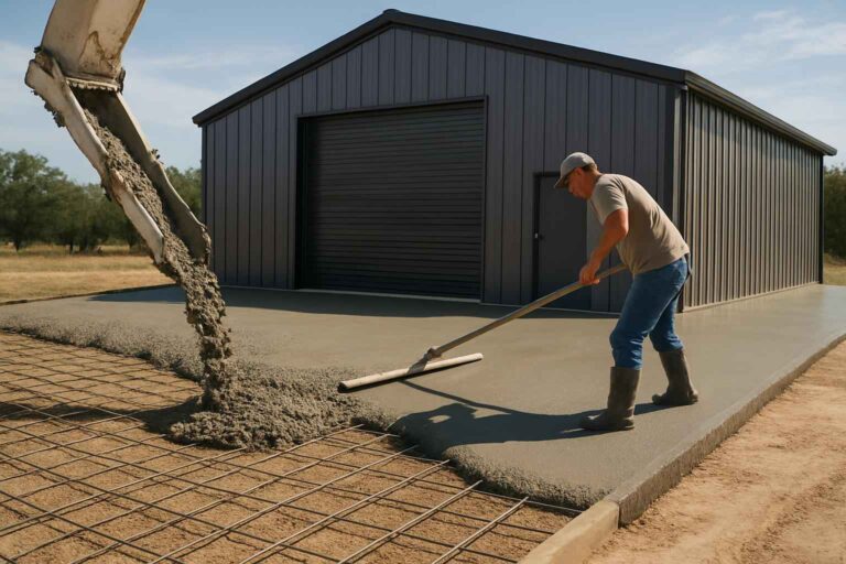 apron slab installation service in doss tx