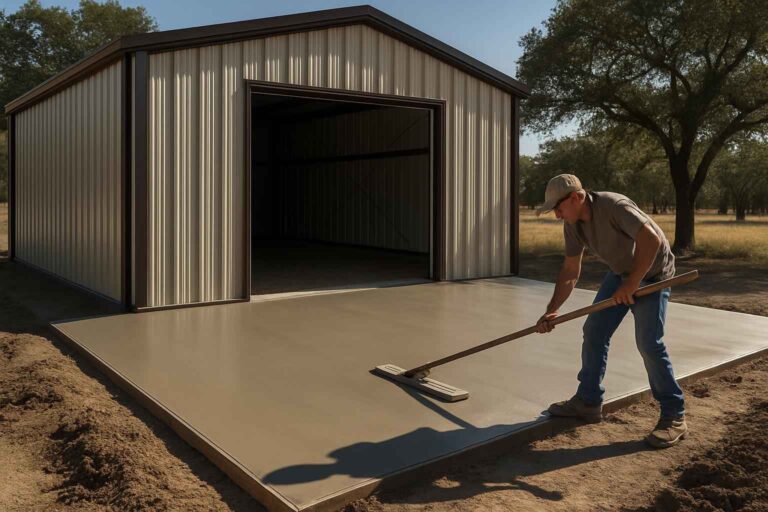 apron slab installation service in fredericksburg tx