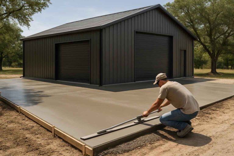 apron slab installation service in luckenbach tx