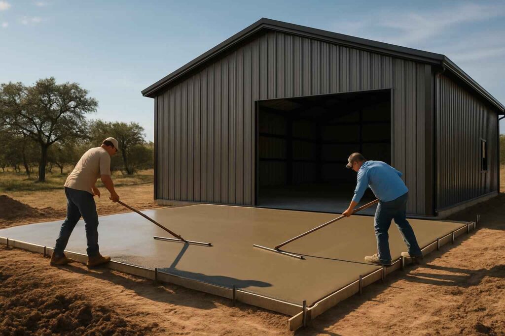 apron slab installation service in willow city tx