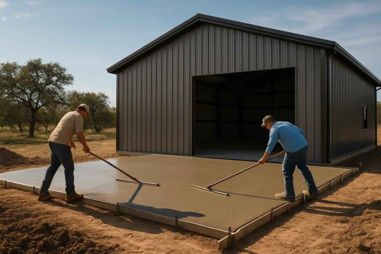 apron slab installation service in willow city tx