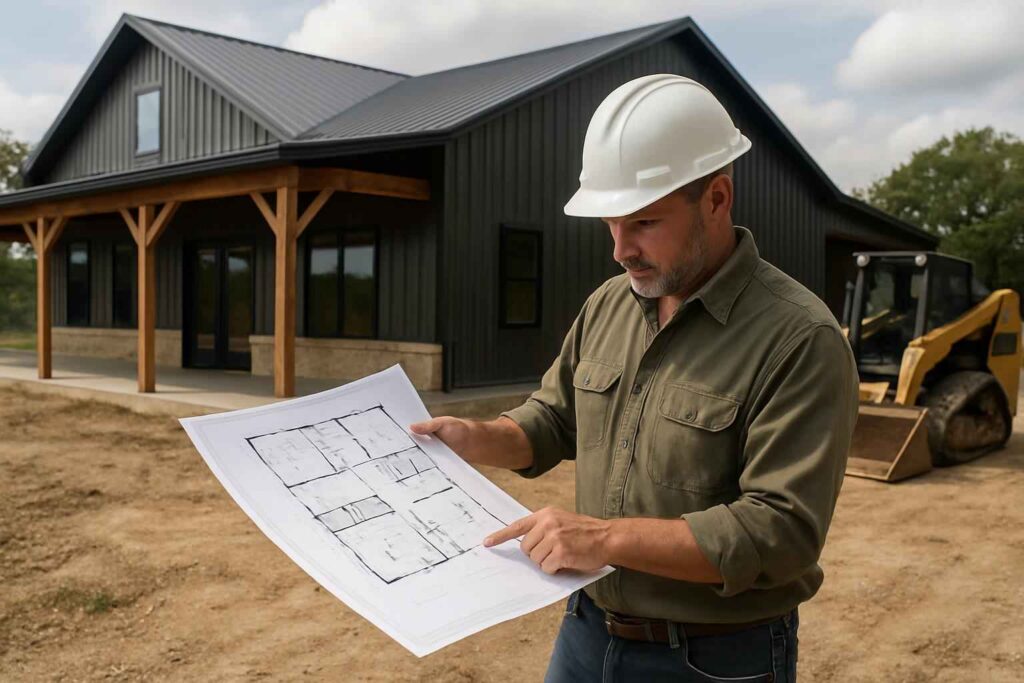 barndominium floor plan service in willow city tx
