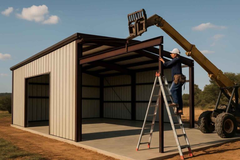bolt up building erection in doss tx