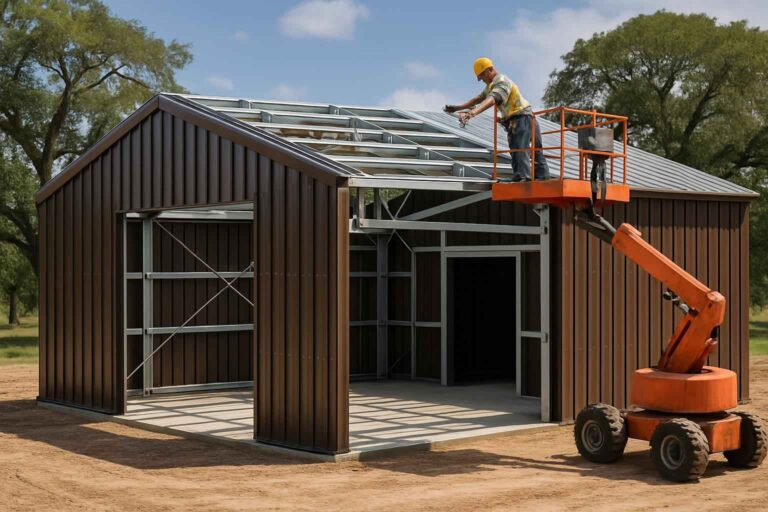 bolt up building erection in luckenbach tx