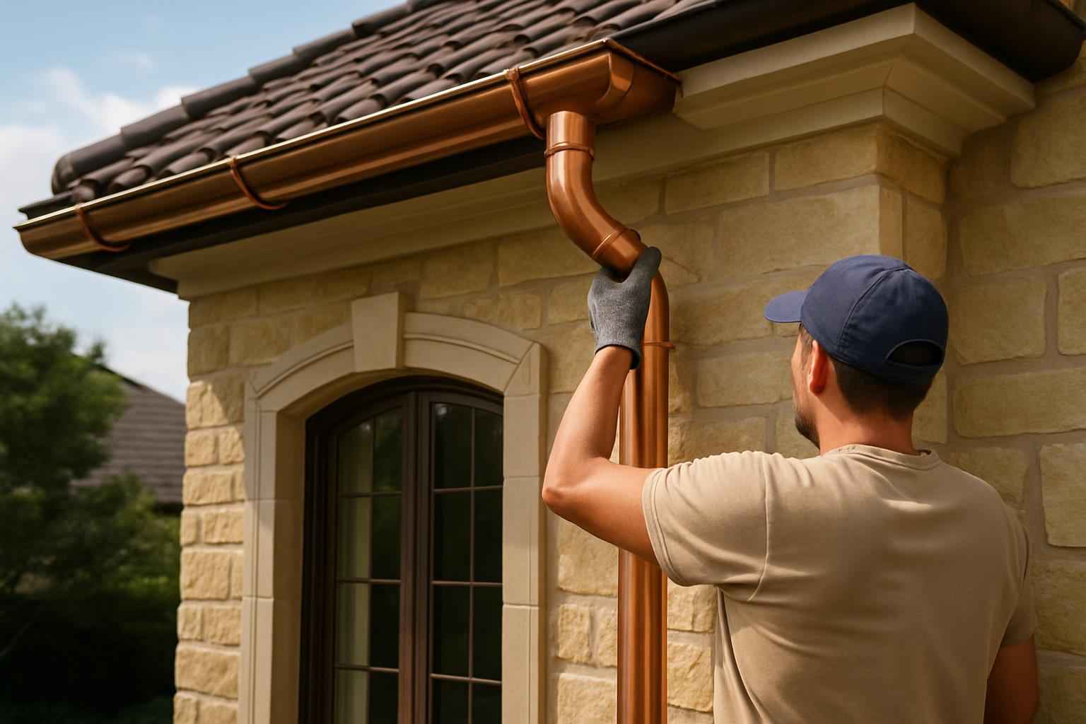 Downspout Installation Service in Luckenbach TX