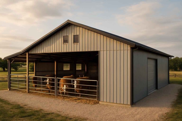 livestock barn builder in doss tx