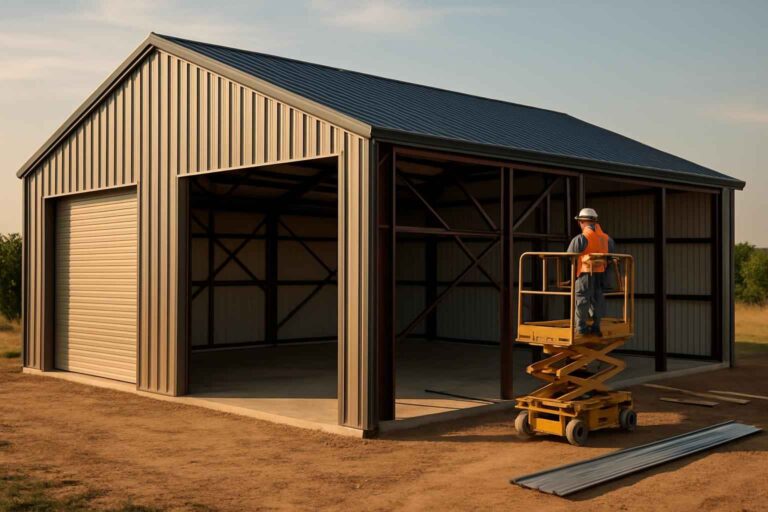 metal building contractor near me in hye tx