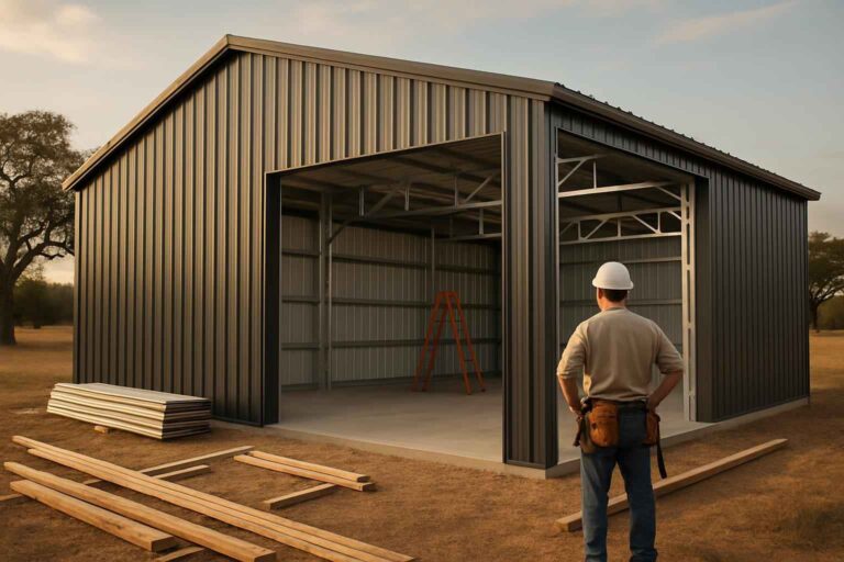 metal building contractor near me in luckenbach tx