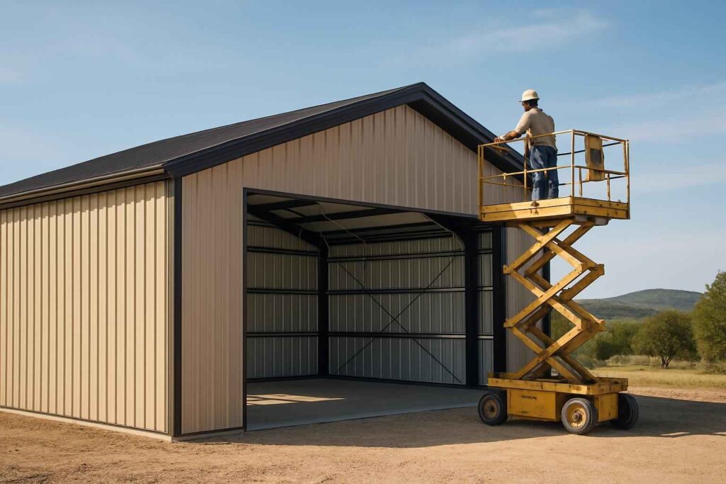 metal building contractor near me in stonewall tx