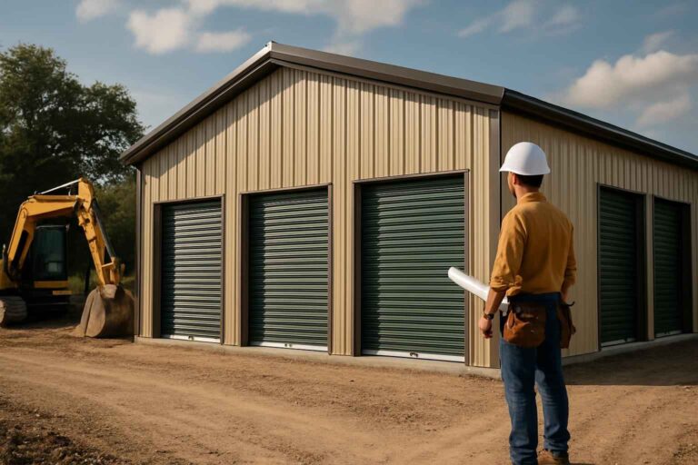 self storage building contractor in hye tx