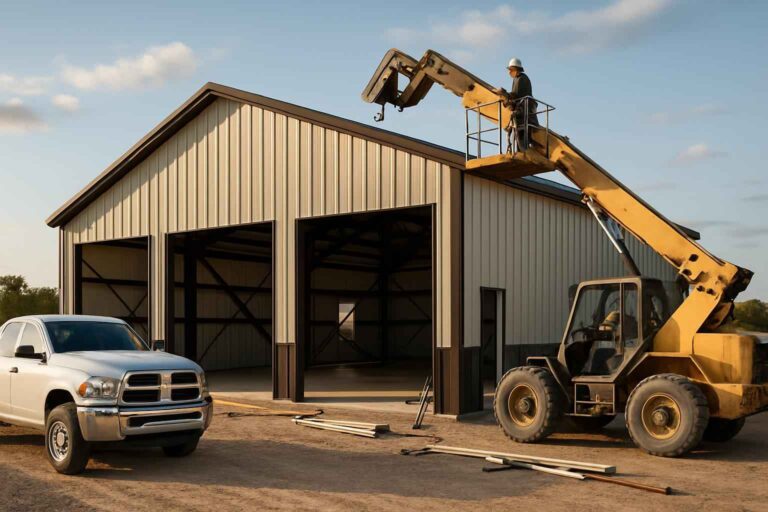 shop building design service in doss tx