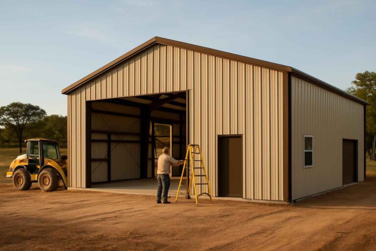 shop building design service in luckenbach tx