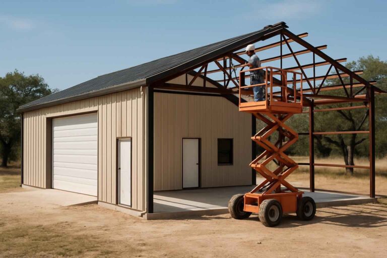 shop building design service in stonewall tx