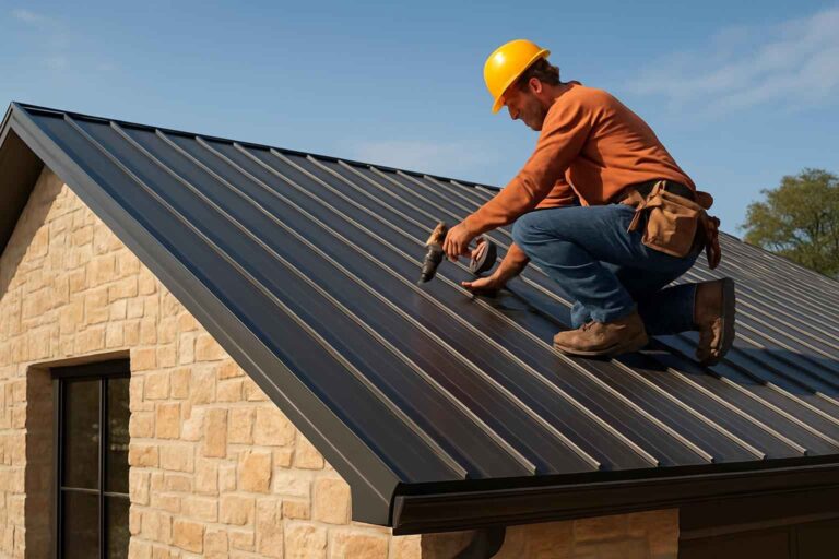 standing seam roof installer in stonewall tx