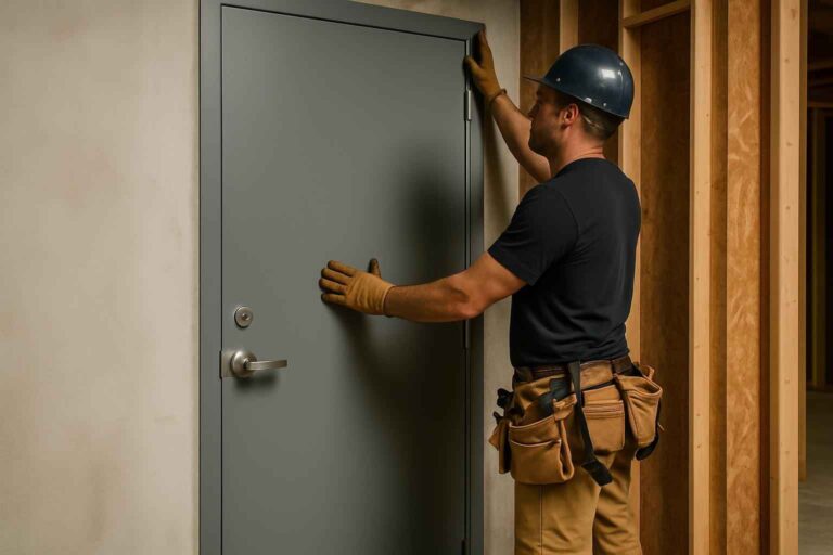 steel walk door installer