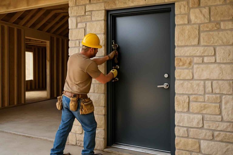 steel walk door installer in doss tx