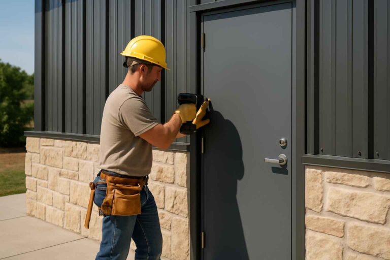 steel walk door installer in fredericksburg tx