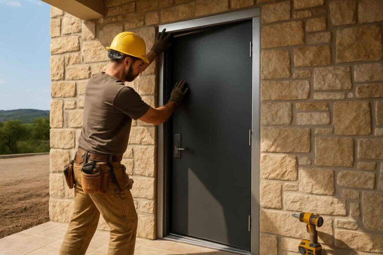 steel walk door installer in willow city tx