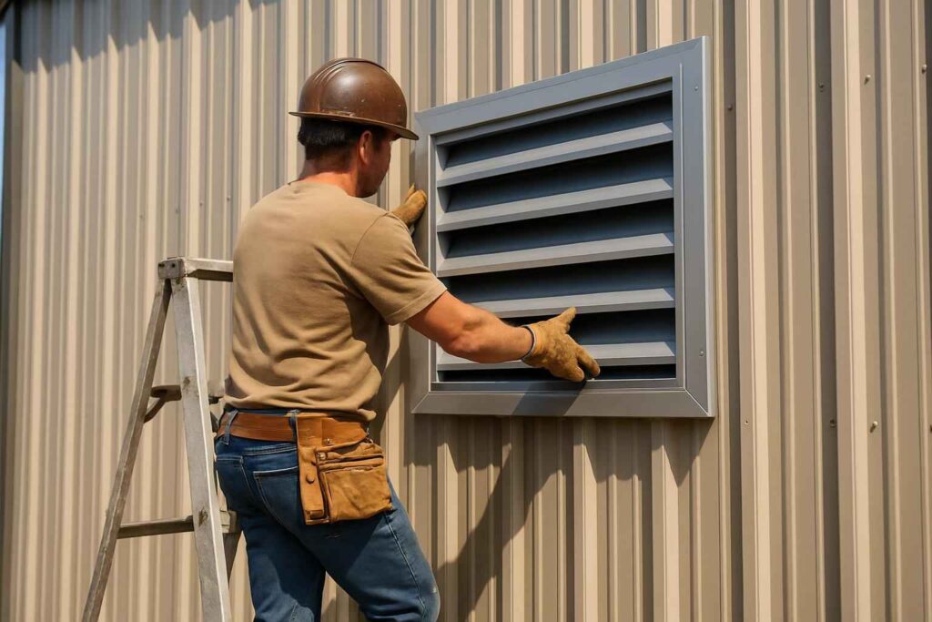 wall louver installer in hye tx