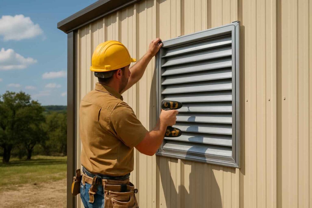 wall louver installer in luckenbach tx