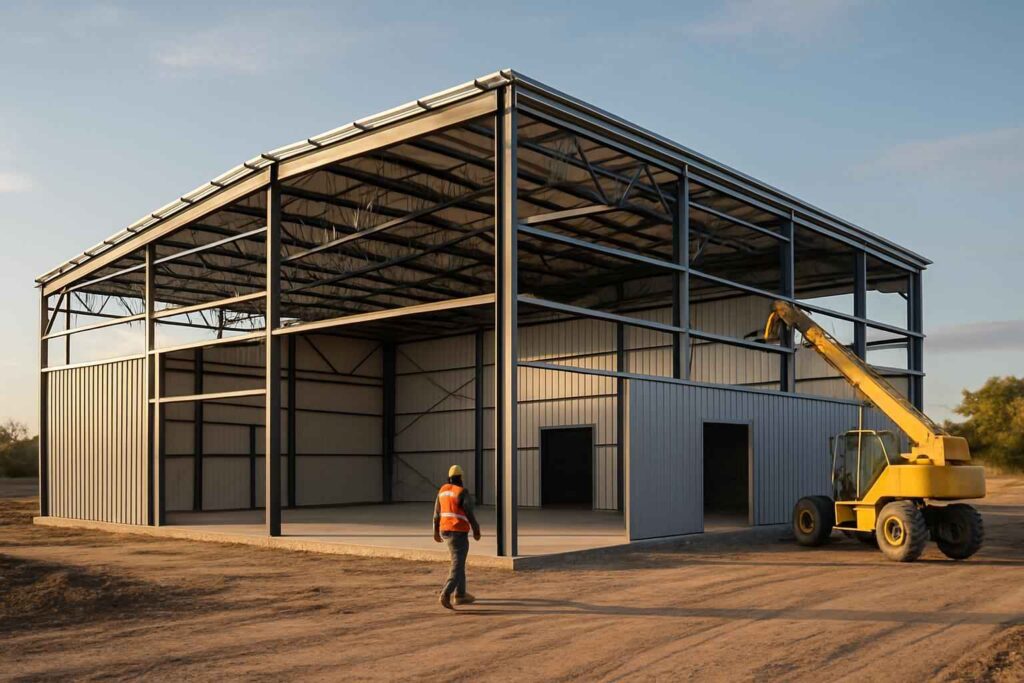 warehouse shell construction in doss tx