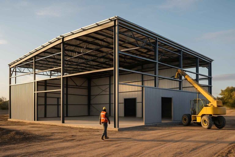 warehouse shell construction in doss tx