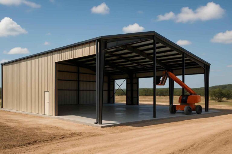 warehouse shell construction in hye tx