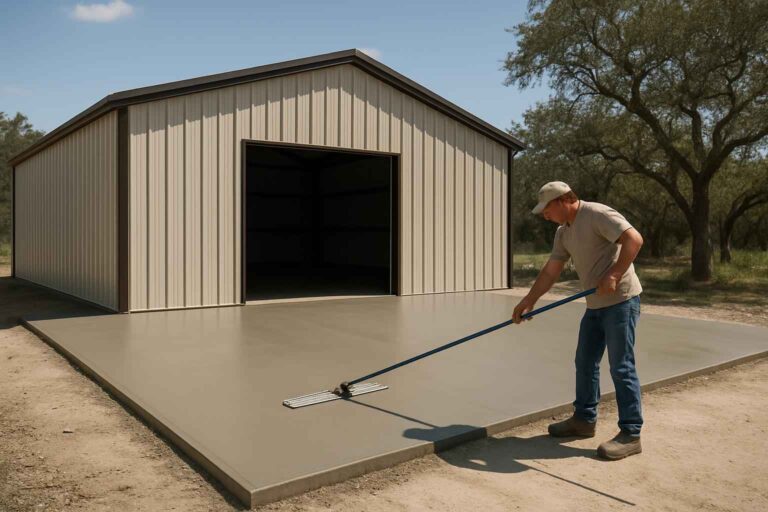 apron slab installation service in harper tx