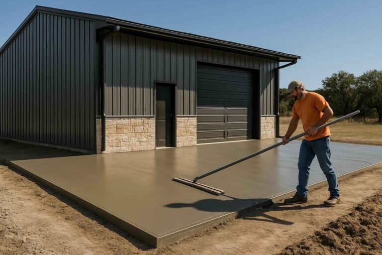 apron slab installation service in waring tx