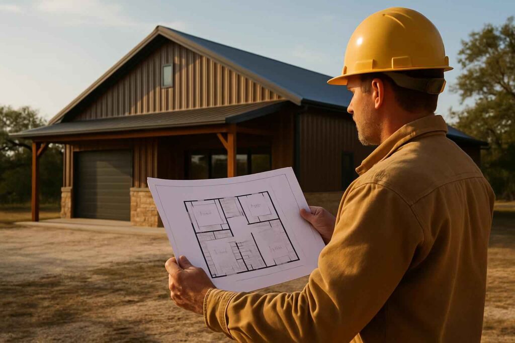 barndominium floor plan service in sisterdale tx
