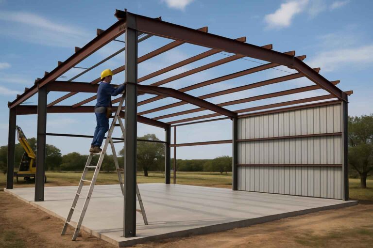 bolt up building erection in waring tx