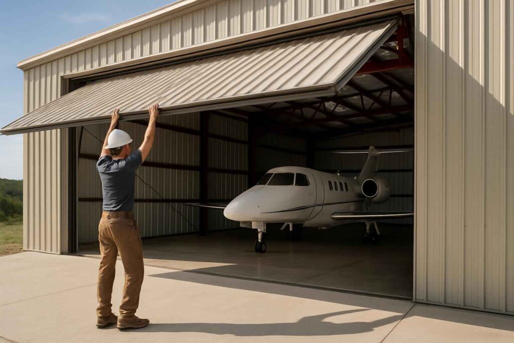 hangar door installer in blanco tx