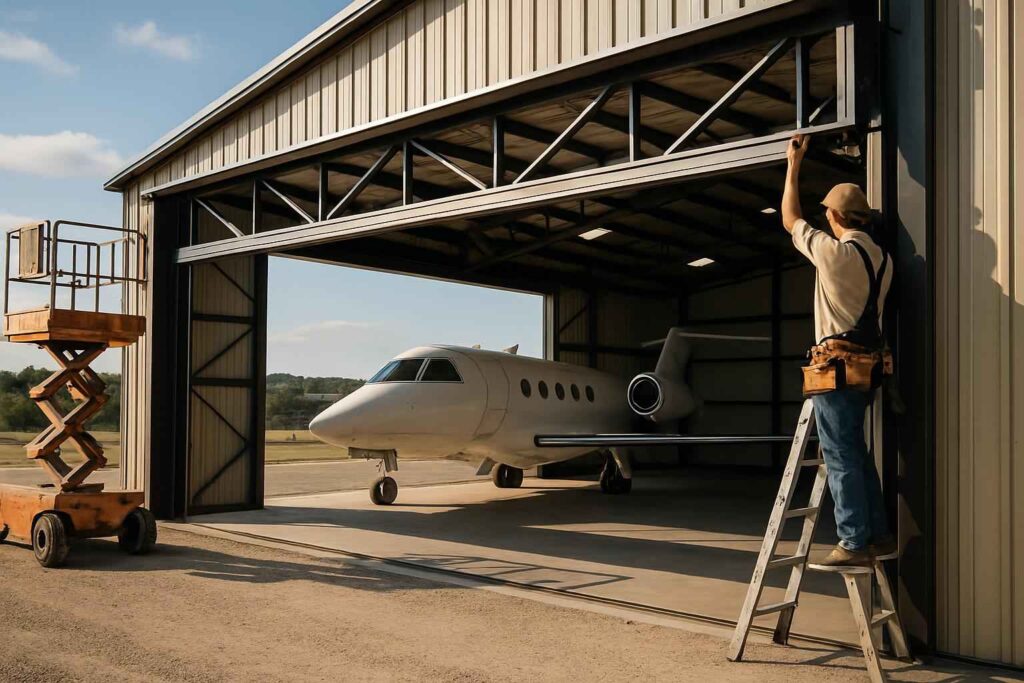 hangar door installer in comfort tx